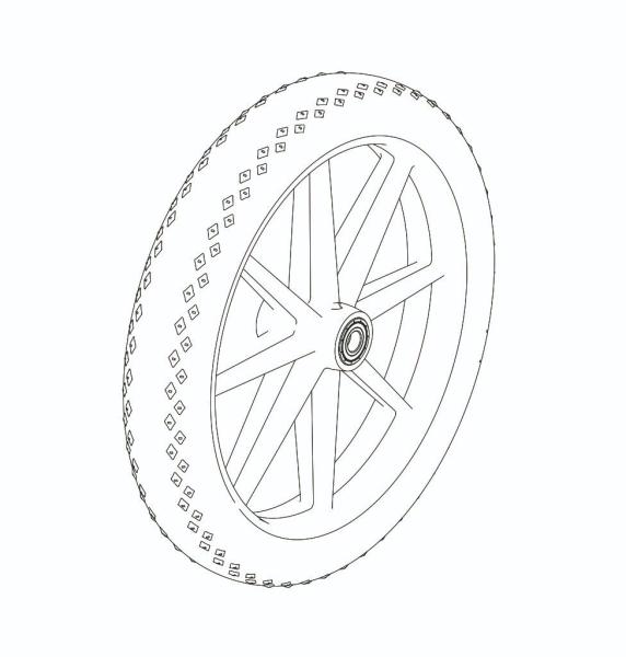 Dietz Ersatzrad für Taima XC PU - Rollator